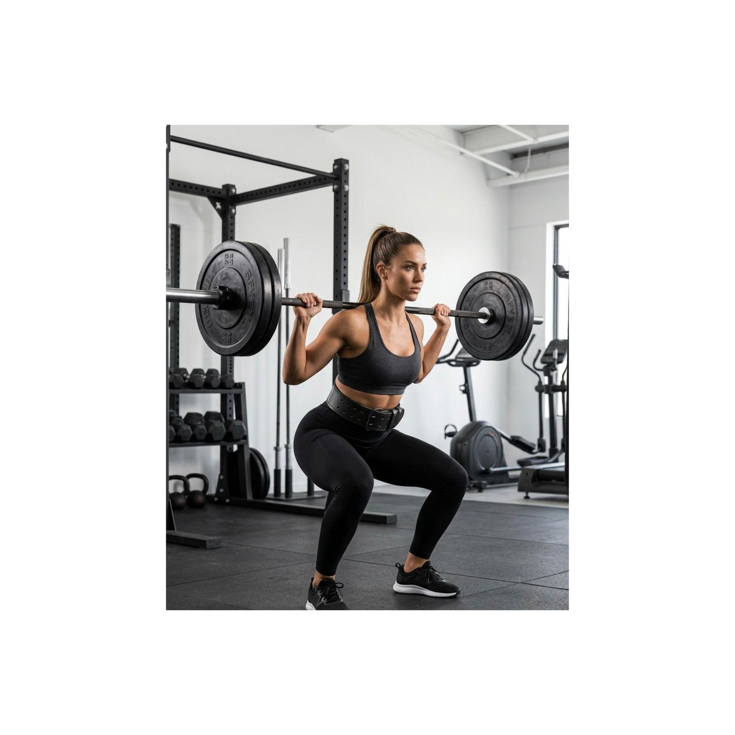 Weight Lifting PURE LEATHER Belt Gym SUPPORT bodybuilding