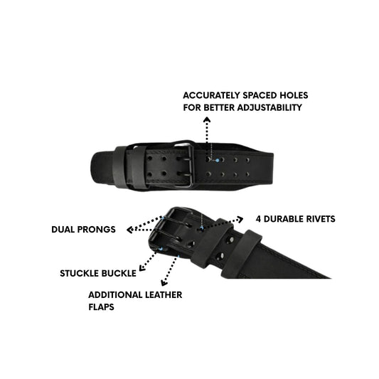 Weight Lifting PURE LEATHER Belt Gym SUPPORT bodybuilding