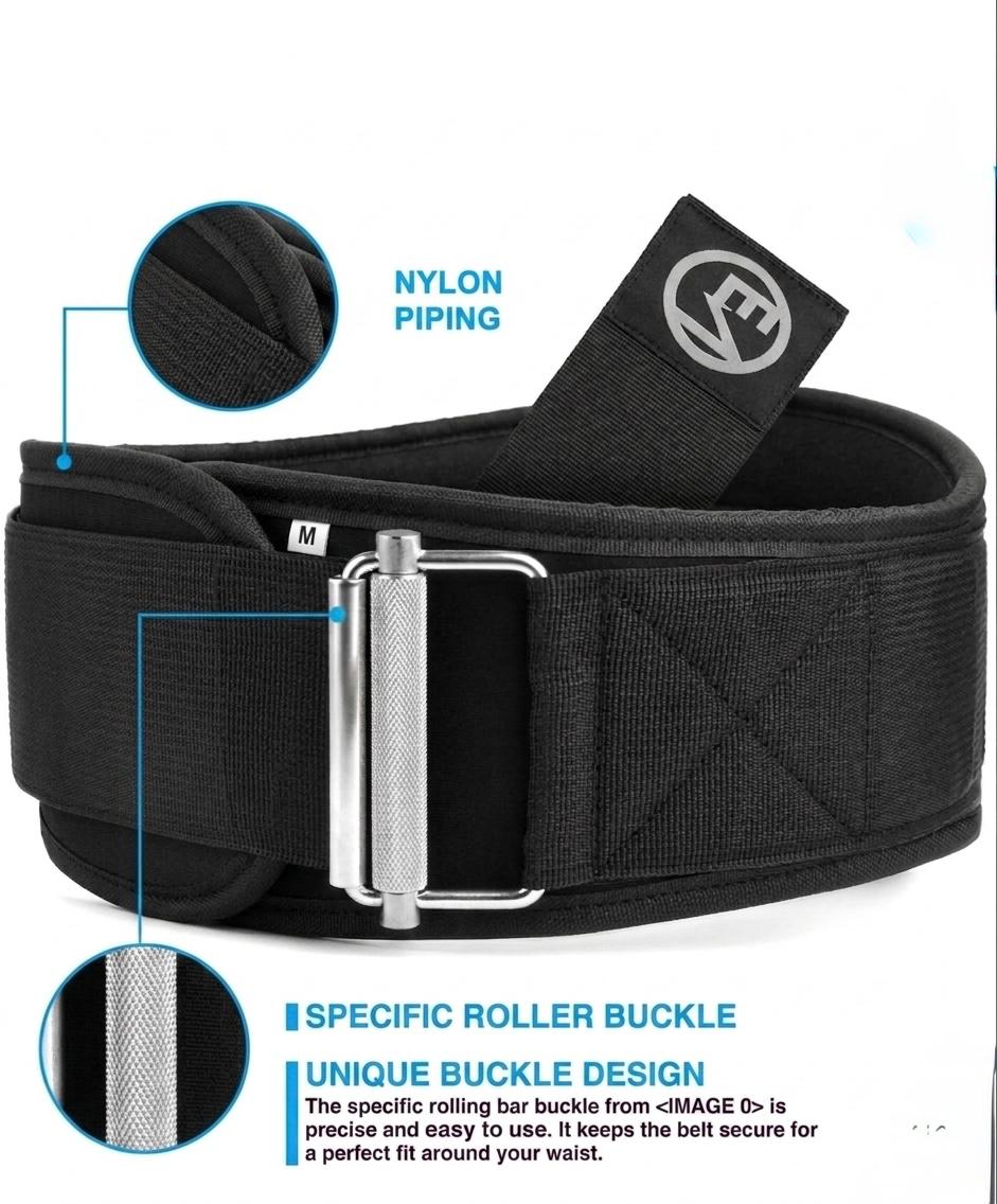 Weight Lifting Belt Neoprene Padded Back Support Strap Gym Fitness Workout body