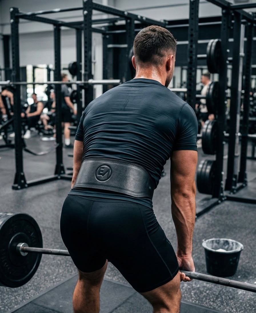 Weight Lifting PURE LEATHER Belt Gym SUPPORT bodybuilding
